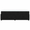 Stella Homewares Box Spring Bed with Mattress Black King Single Velvet