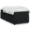 Stella Homewares Box Spring Bed with Mattress Black King Single Velvet