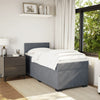 Stella Homewares Box Spring Bed with Mattress Dark Grey King Single Fabric