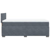 Stella Homewares Box Spring Bed with Mattress Dark Grey King Single Fabric