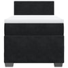 Stella Homewares Box Spring Bed with Mattress Black King Single Fabric