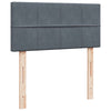 Stella Homewares Box Spring Bed with Mattress Dark Grey King Single Fabric