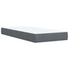 Stella Homewares Box Spring Bed with Mattress Dark Grey King Single Fabric