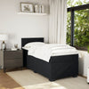 Stella Homewares Box Spring Bed with Mattress Black King Single Fabric