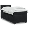 Stella Homewares Box Spring Bed with Mattress Black King Single Fabric