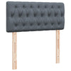 Stella Homewares Box Spring Bed with Mattress Dark Grey King Single Fabric