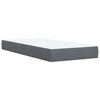 Stella Homewares Box Spring Bed with Mattress Dark Grey King Single Fabric