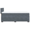 Stella Homewares Box Spring Bed with Mattress Dark Grey King Single Fabric