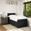 Stella Homewares Box Spring Bed with Mattress Black King Single Fabric