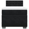 Stella Homewares Box Spring Bed with Mattress Black King Single Fabric