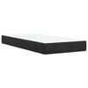 Stella Homewares Box Spring Bed with Mattress Black King Single Fabric