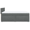 Stella Homewares Box Spring Bed with Mattress Dark Grey Queen Fabric
