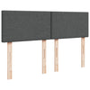 Stella Homewares Box Spring Bed with Mattress Dark Grey Queen Fabric