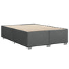 Stella Homewares Box Spring Bed with Mattress Dark Grey Queen Fabric