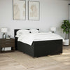 Stella Homewares Box Spring Bed with Mattress Black Queen Fabric