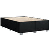Stella Homewares Box Spring Bed with Mattress Black Queen Fabric