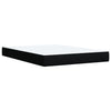 Stella Homewares Box Spring Bed with Mattress Black Queen Fabric