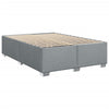 Stella Homewares Box Spring Bed with Mattress Dark Grey Queen Fabric