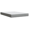 Stella Homewares Box Spring Bed with Mattress Dark Grey Queen Fabric