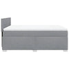Stella Homewares Box Spring Bed with Mattress Dark Grey Queen Fabric