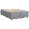 Stella Homewares Box Spring Bed with Mattress Dark Grey Queen Fabric