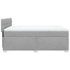 Stella Homewares Box Spring Bed with Mattress Dark Grey Queen Fabric
