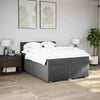 Stella Homewares Box Spring Bed with Mattress Black Queen Fabric