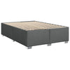 Stella Homewares Box Spring Bed with Mattress Black Queen Fabric