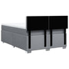 Stella Homewares Box Spring Bed with Mattress Dark Grey Queen Fabric
