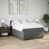 Stella Homewares Box Spring Bed with Mattress Black Queen Fabric
