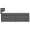 Stella Homewares Box Spring Bed with Mattress Black Queen Fabric