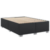 Stella Homewares Box Spring Bed with Mattress Black Queen Faux Leather