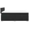 Stella Homewares Box Spring Bed with Mattress Black Queen Faux Leather