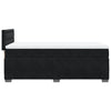 Stella Homewares Box Spring Bed with Mattress Black King Single Velvet