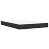 Stella Homewares Box Spring Bed with Mattress Black Queen Velvet