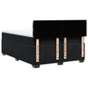 Stella Homewares Box Spring Bed with Mattress Black Queen Velvet