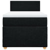 Stella Homewares Box Spring Bed with Mattress Black King Single Fabric