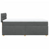 Stella Homewares Box Spring Bed with Mattress Dark Grey King Single Fabric