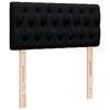 Stella Homewares Box Spring Bed with Mattress Black King Single Fabric