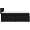 Stella Homewares Box Spring Bed with Mattress Black King Single Fabric