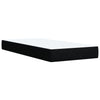 Stella Homewares Box Spring Bed with Mattress Black King Single Fabric