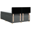 Stella Homewares Box Spring Bed with Mattress Dark Grey Double Fabric