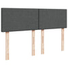 Stella Homewares Box Spring Bed with Mattress Dark Grey Queen Fabric