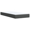 Stella Homewares Box Spring Bed with Mattress Dark Grey King Single Fabric