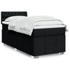 Stella Homewares Box Spring Bed with Mattress Black King Single Fabric