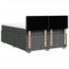 Stella Homewares Box Spring Bed with Mattress Black Double Fabric