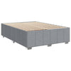 Stella Homewares Box Spring Bed with Mattress Dark Grey Queen Fabric