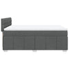 Stella Homewares Box Spring Bed with Mattress Black Queen Fabric