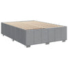 Stella Homewares Box Spring Bed with Mattress Dark Grey Queen Fabric