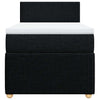Stella Homewares Box Spring Bed with Mattress Black King Single Fabric